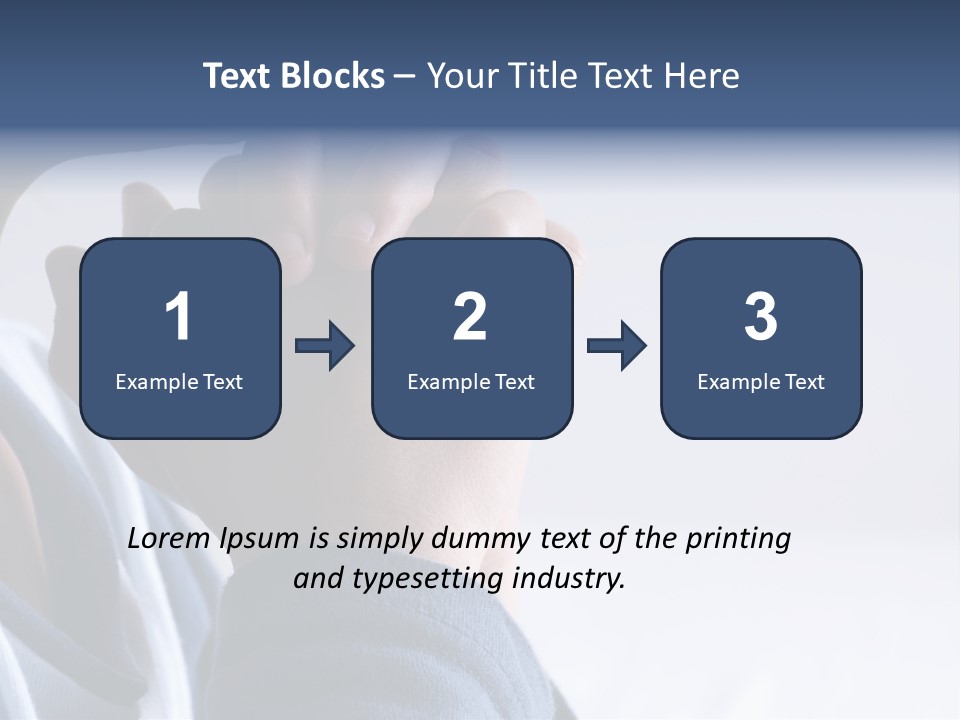 Finger Boy Chin PowerPoint Template