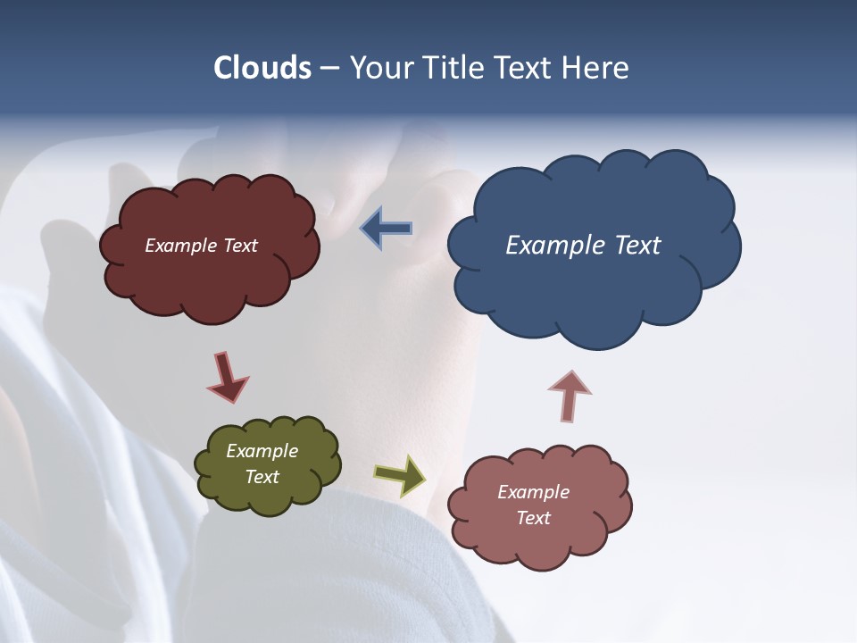 Finger Boy Chin PowerPoint Template