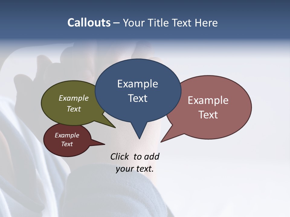 Finger Boy Chin PowerPoint Template