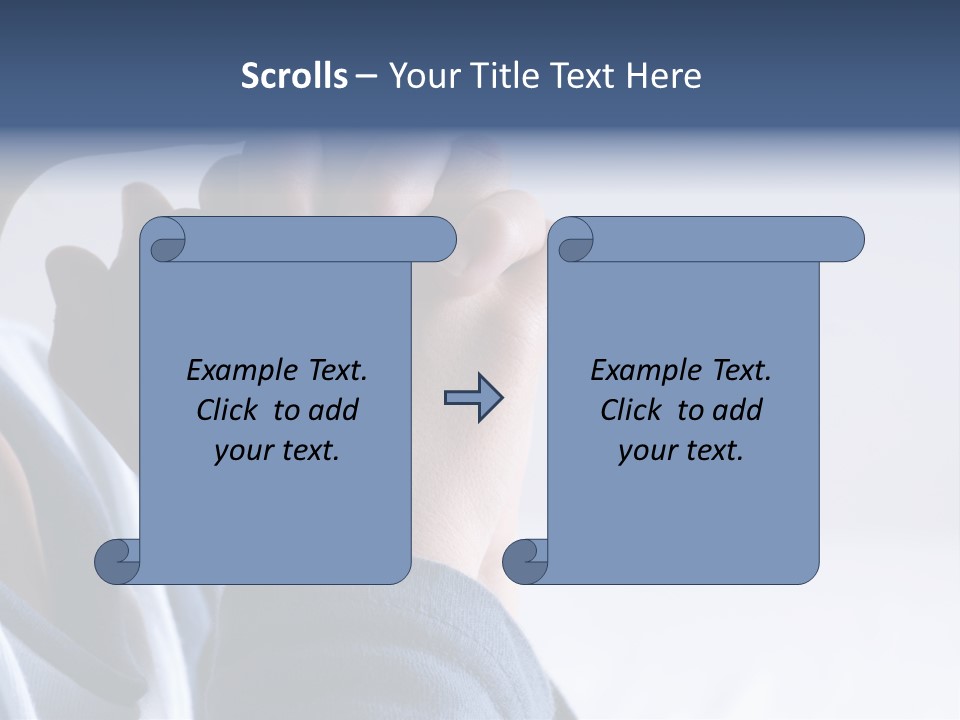 Finger Boy Chin PowerPoint Template