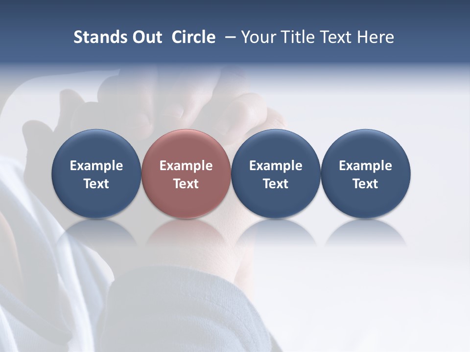 Finger Boy Chin PowerPoint Template