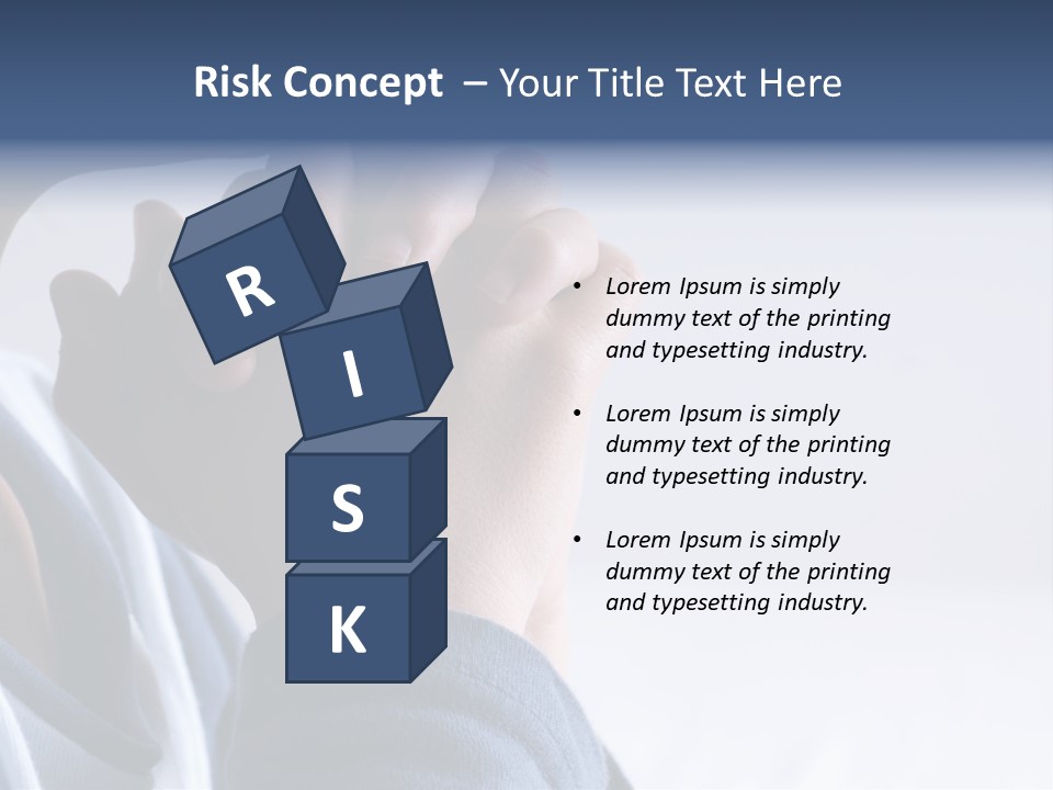 Finger Boy Chin PowerPoint Template