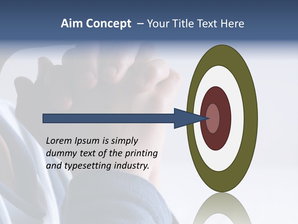 Finger Boy Chin PowerPoint Template