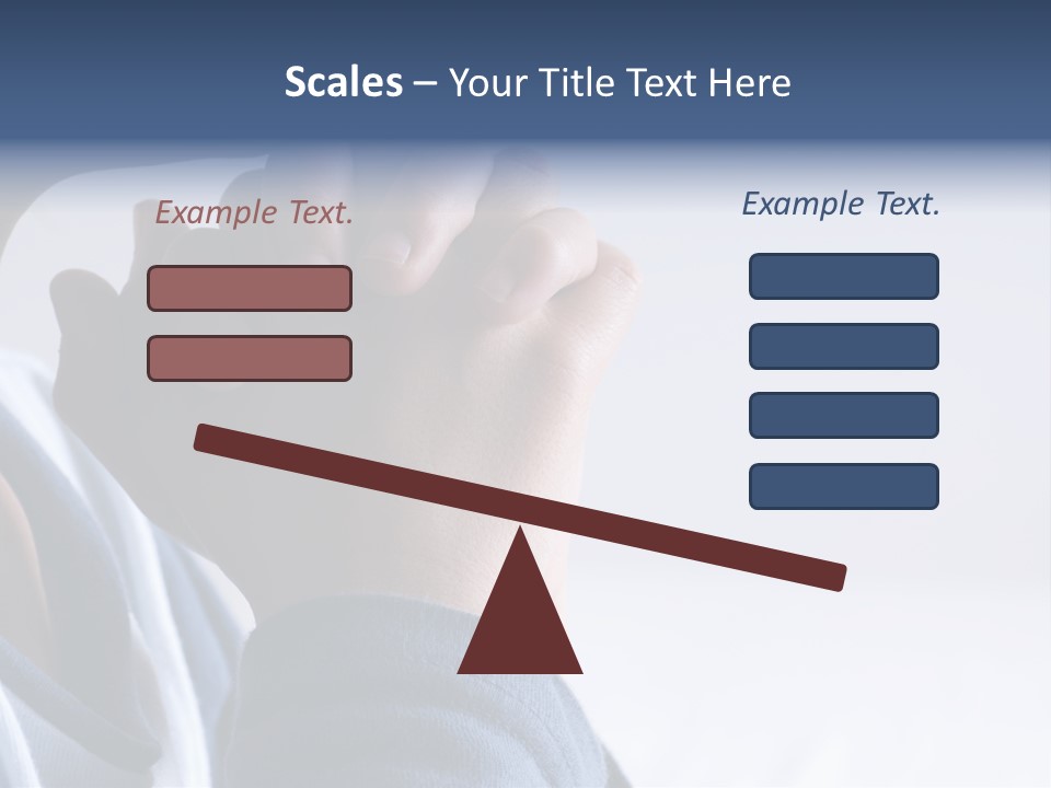 Finger Boy Chin PowerPoint Template