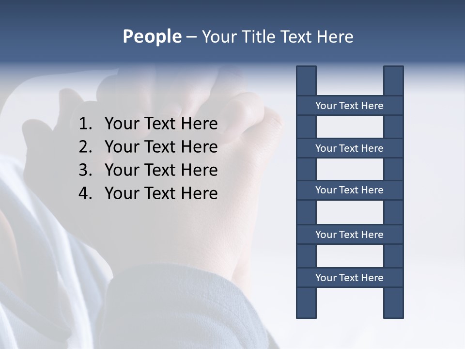 Finger Boy Chin PowerPoint Template