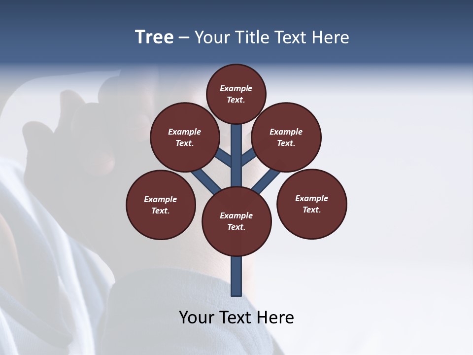 Finger Boy Chin PowerPoint Template