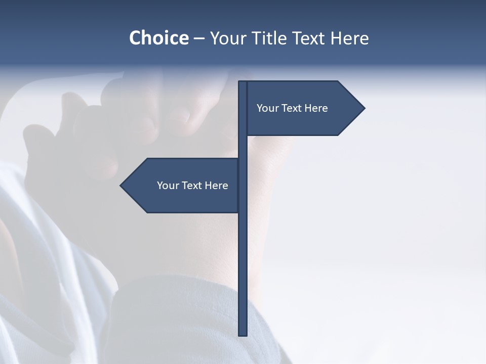 Finger Boy Chin PowerPoint Template