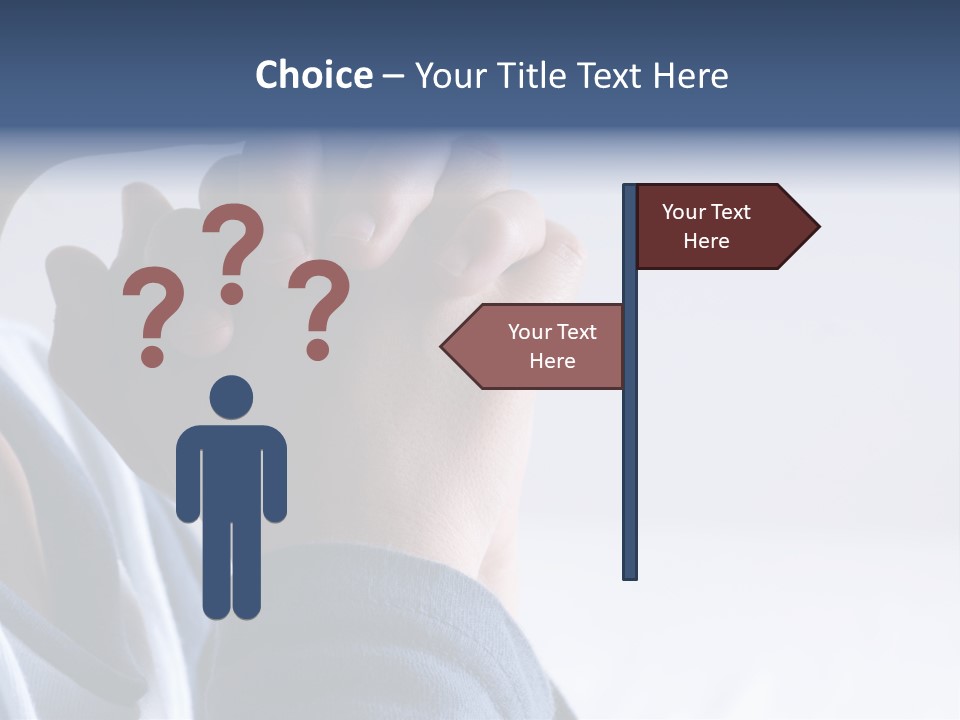 Finger Boy Chin PowerPoint Template