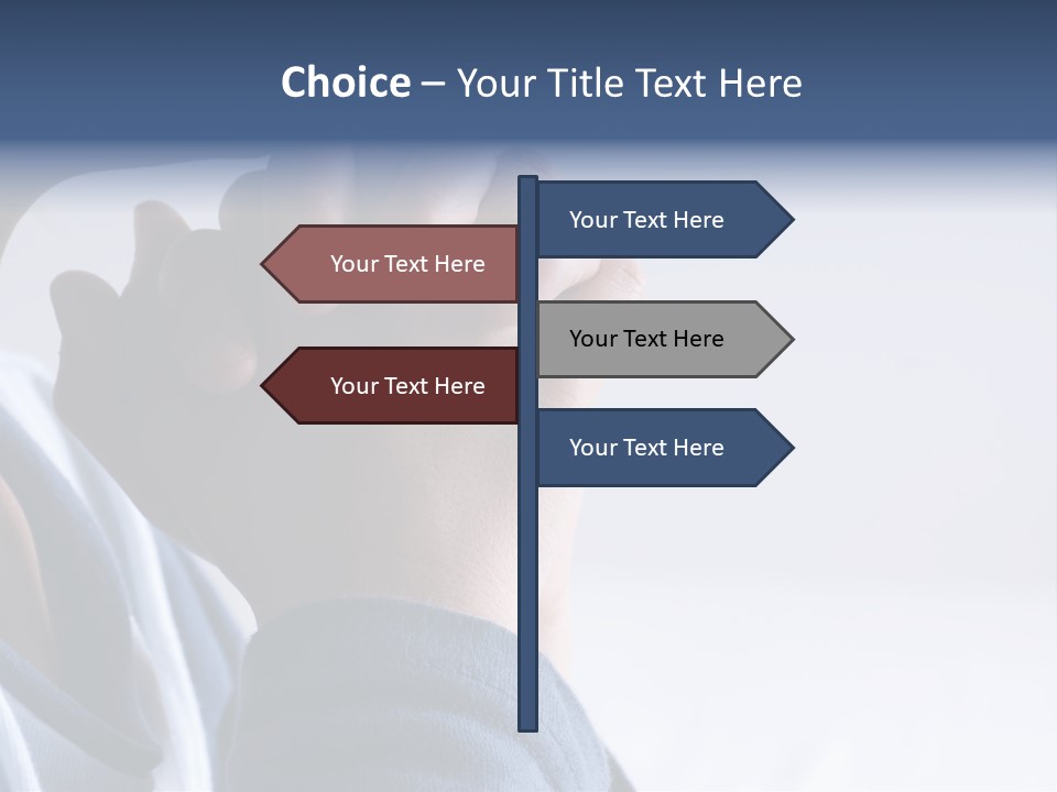 Finger Boy Chin PowerPoint Template