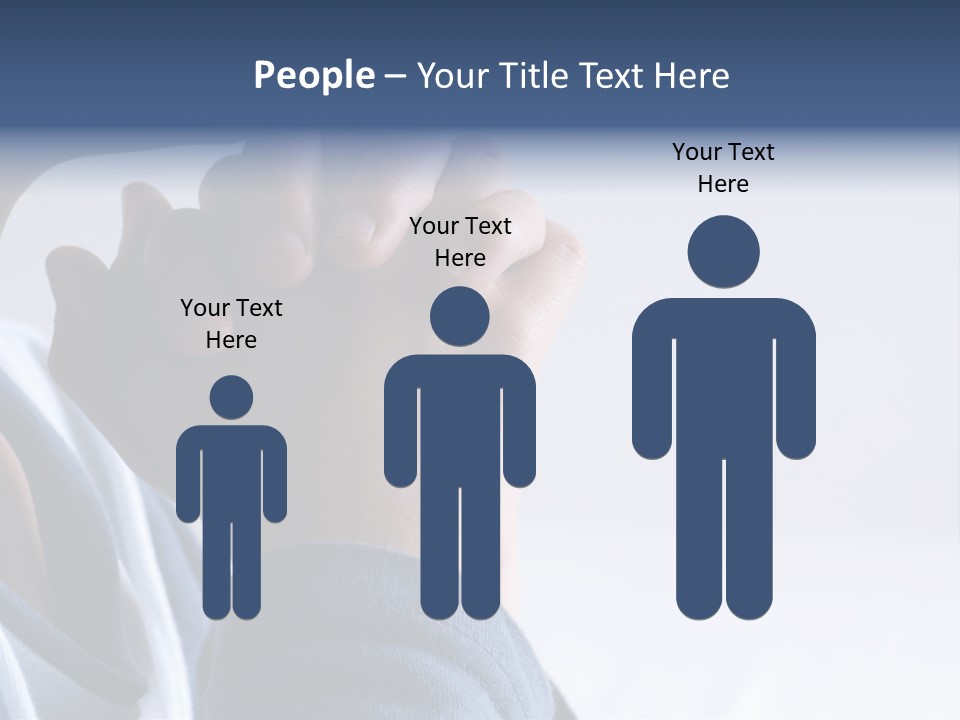 Finger Boy Chin PowerPoint Template