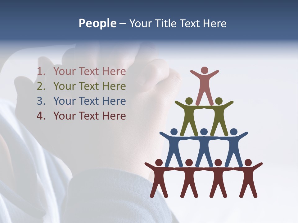 Finger Boy Chin PowerPoint Template