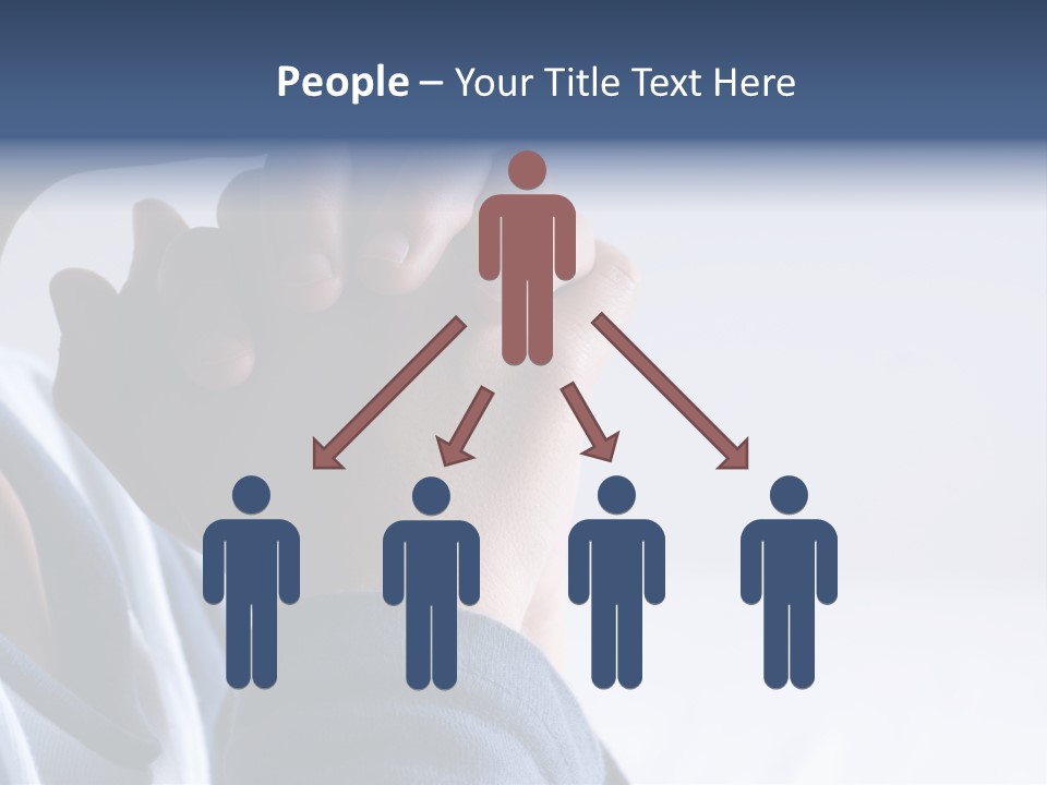 Finger Boy Chin PowerPoint Template