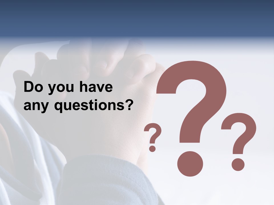 Finger Boy Chin PowerPoint Template