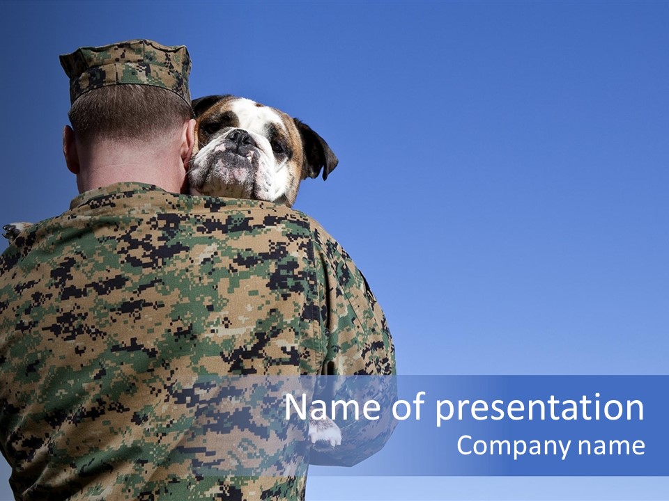 Army Hold Home PowerPoint Template