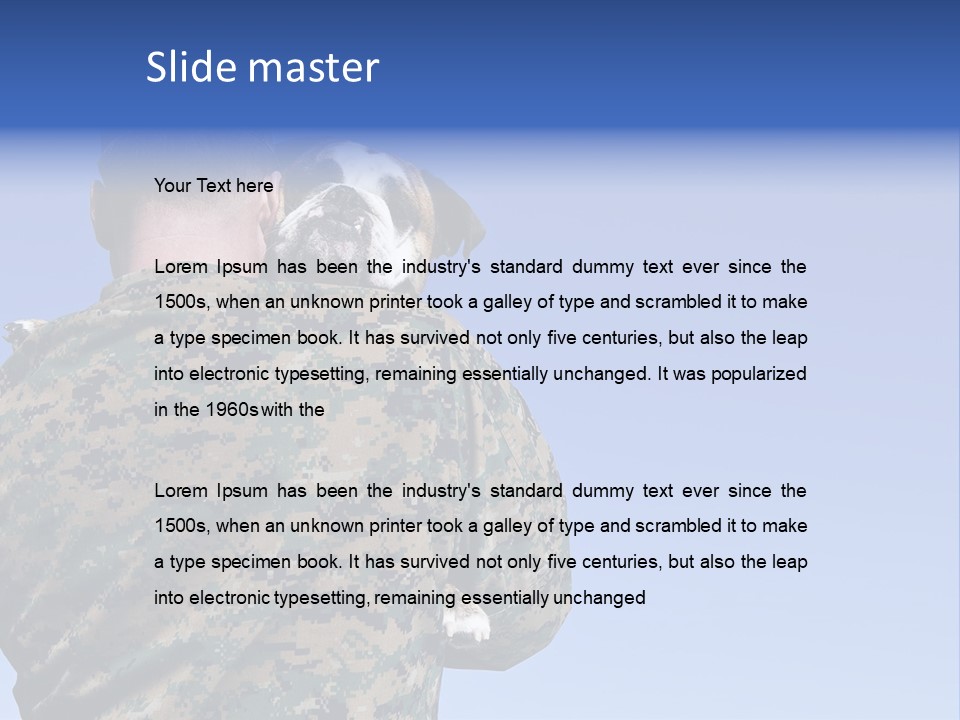 Army Hold Home PowerPoint Template