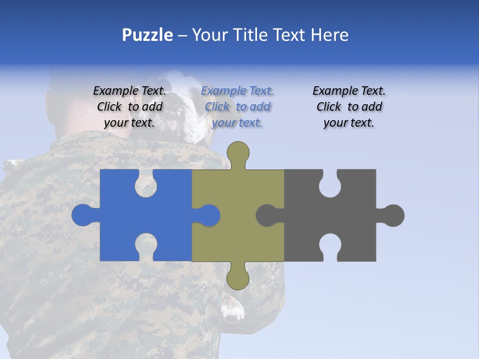 Army Hold Home PowerPoint Template