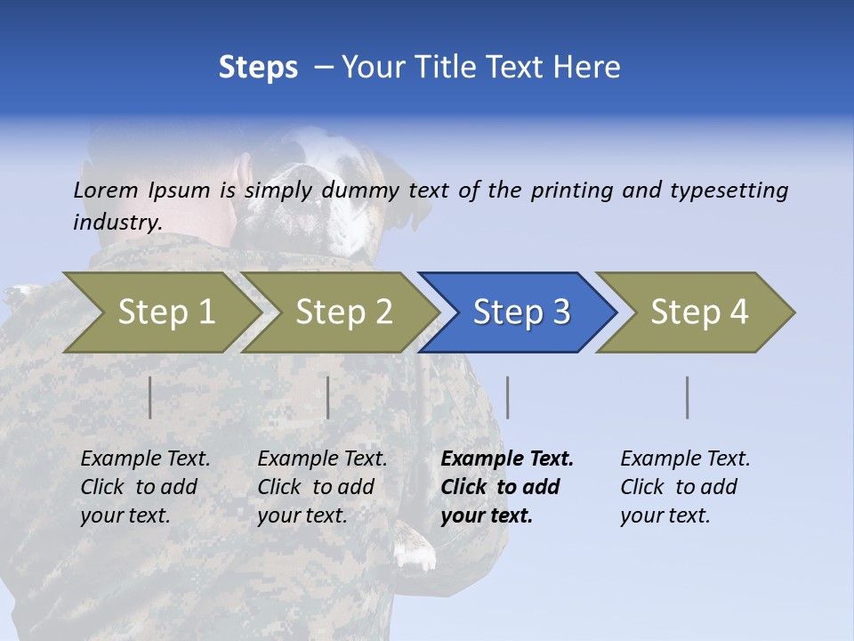 Army Hold Home PowerPoint Template