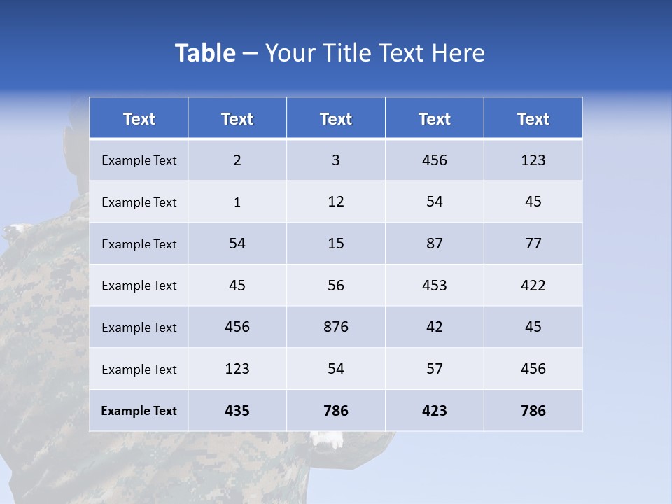 Army Hold Home PowerPoint Template
