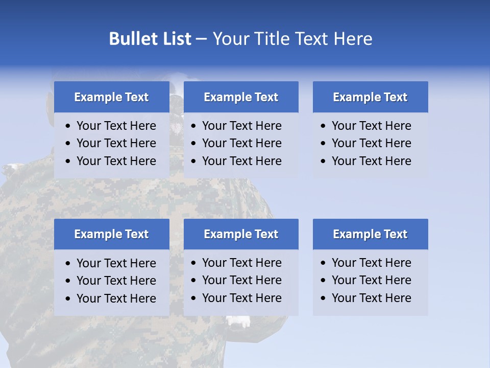 Army Hold Home PowerPoint Template