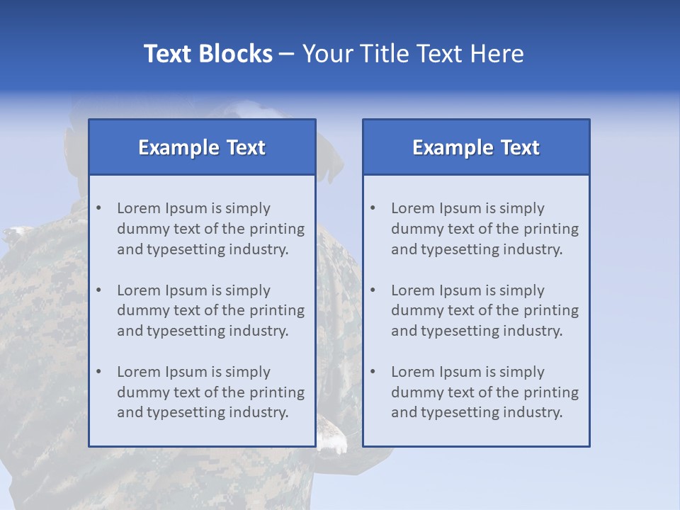 Army Hold Home PowerPoint Template