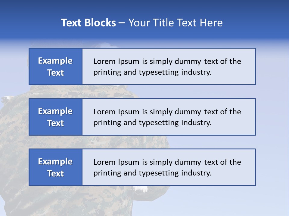 Army Hold Home PowerPoint Template