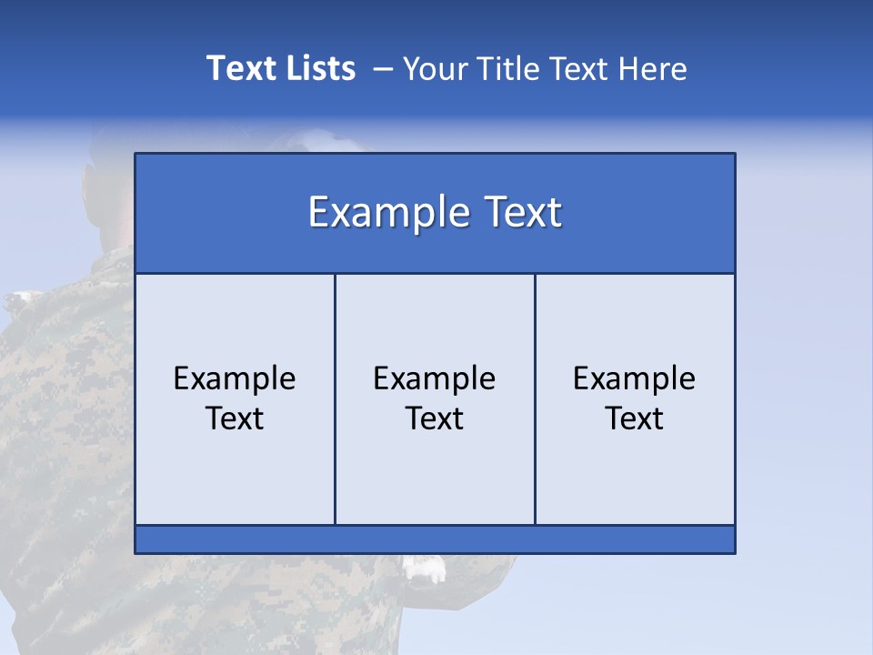 Army Hold Home PowerPoint Template