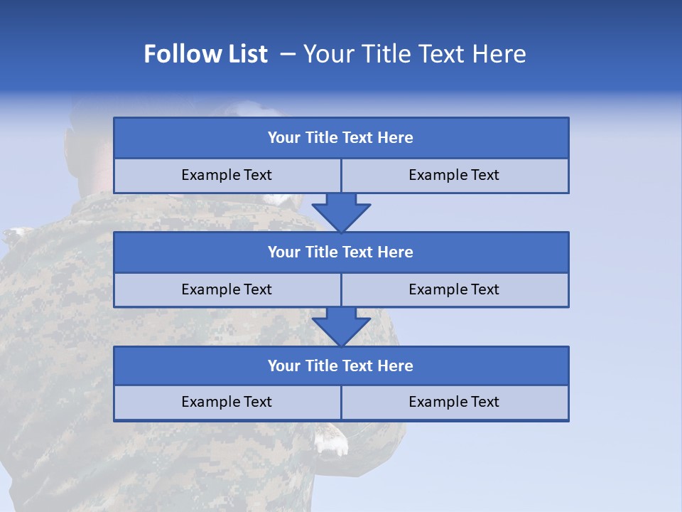 Army Hold Home PowerPoint Template