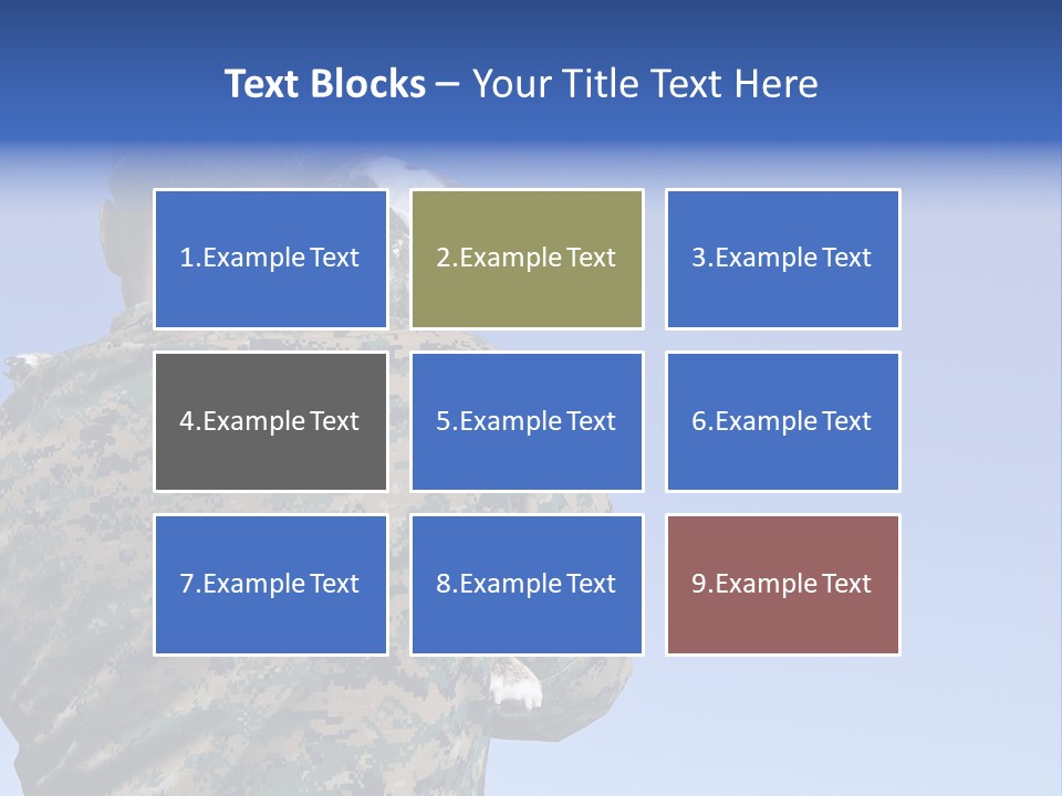 Army Hold Home PowerPoint Template