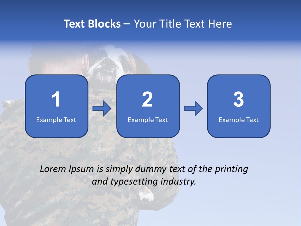 Army Hold Home PowerPoint Template