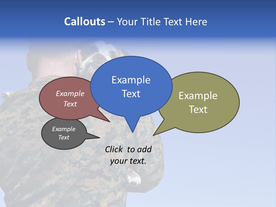 Army Hold Home PowerPoint Template