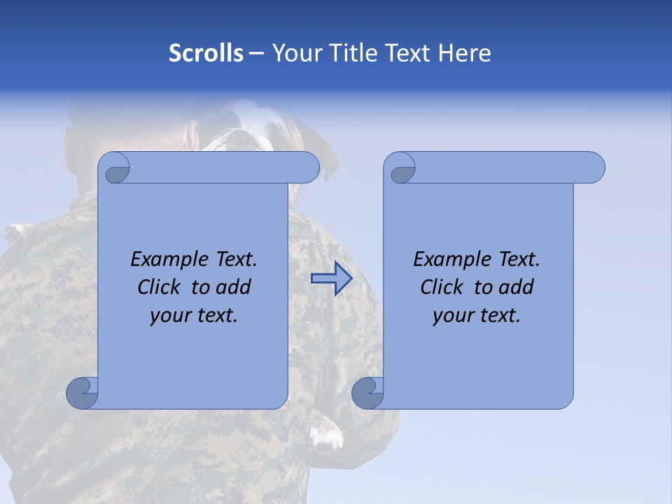 Army Hold Home PowerPoint Template