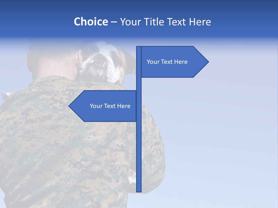 Army Hold Home PowerPoint Template