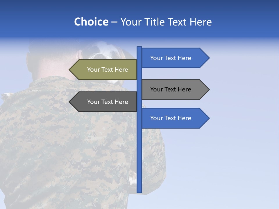 Army Hold Home PowerPoint Template