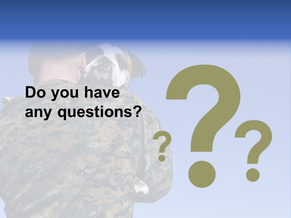 Army Hold Home PowerPoint Template