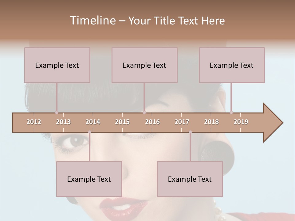 Necklace Head Brunette PowerPoint Template