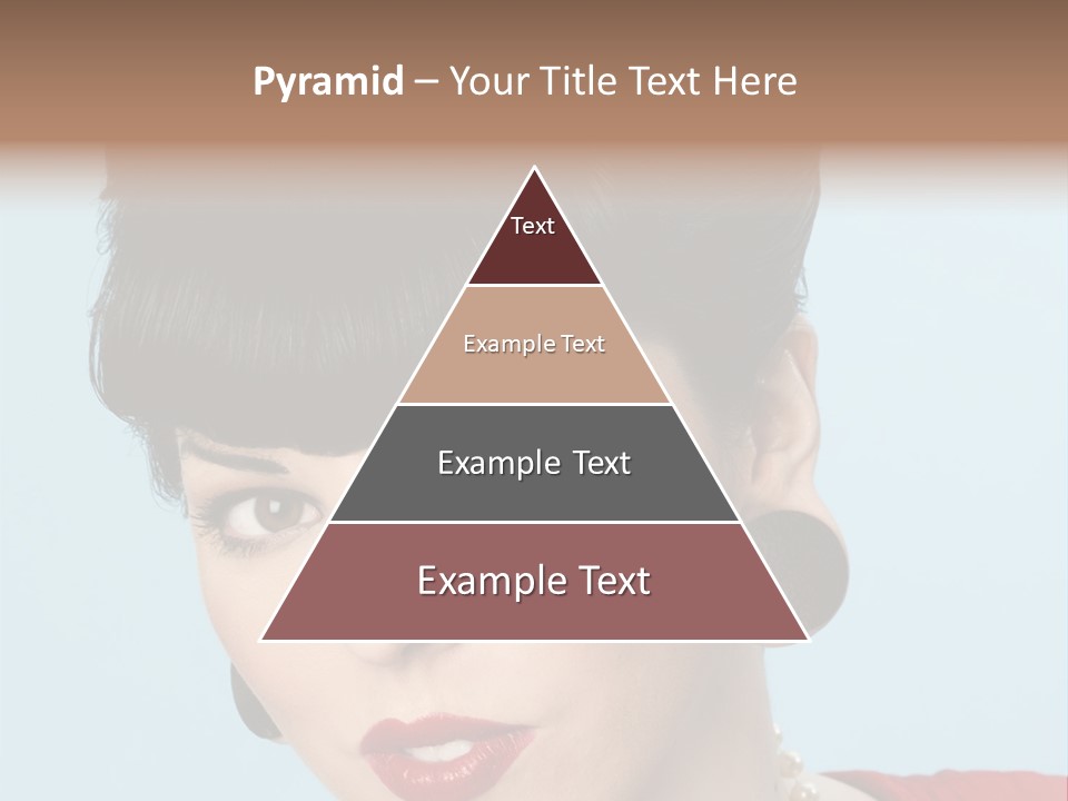 Necklace Head Brunette PowerPoint Template