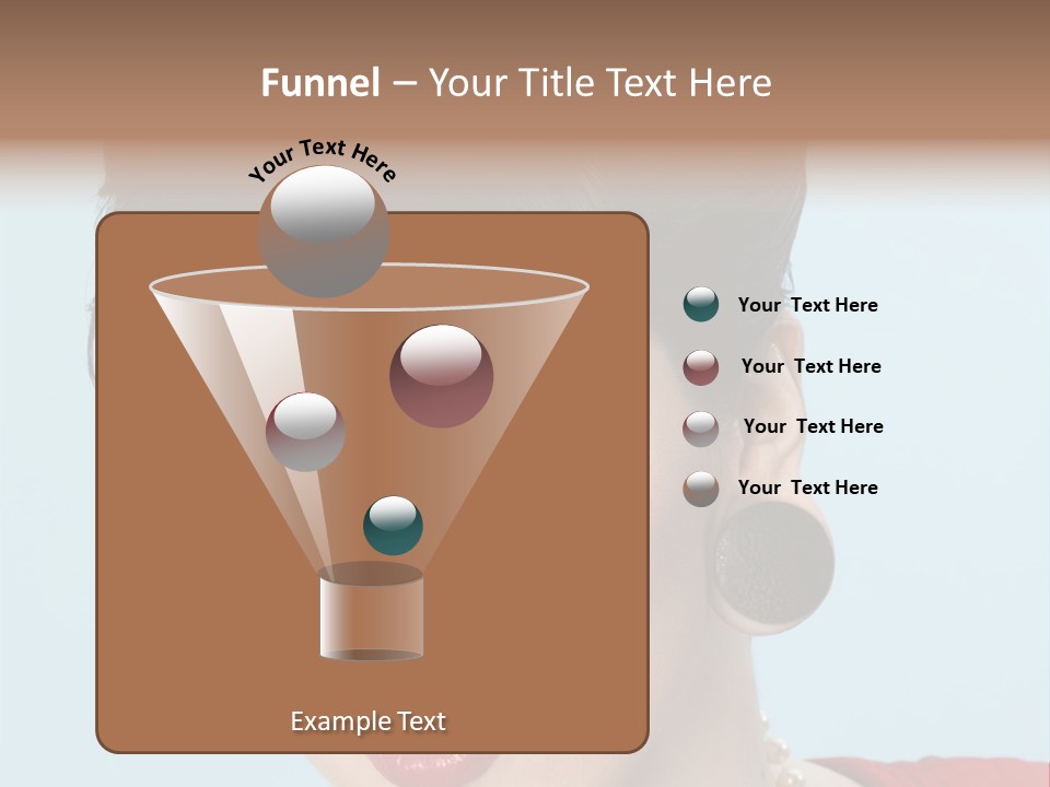 Necklace Head Brunette PowerPoint Template