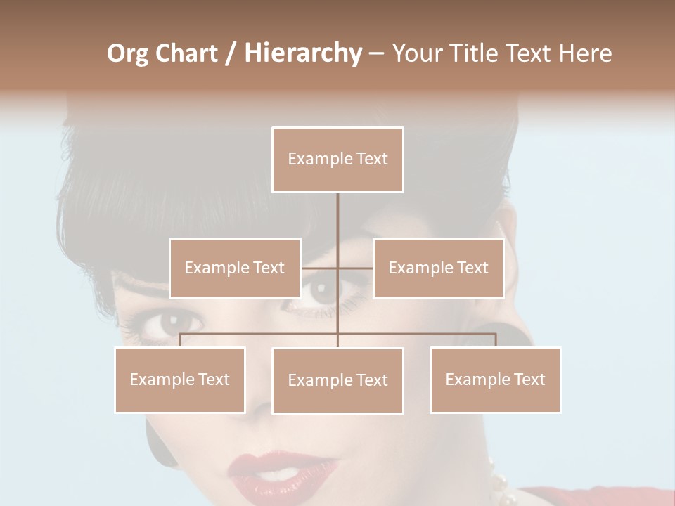 Necklace Head Brunette PowerPoint Template