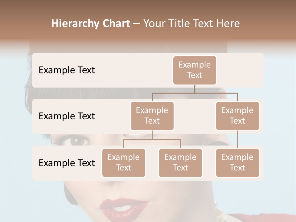 Necklace Head Brunette PowerPoint Template