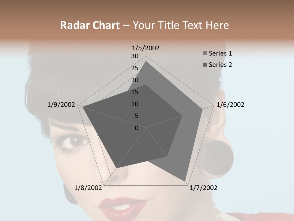 Necklace Head Brunette PowerPoint Template