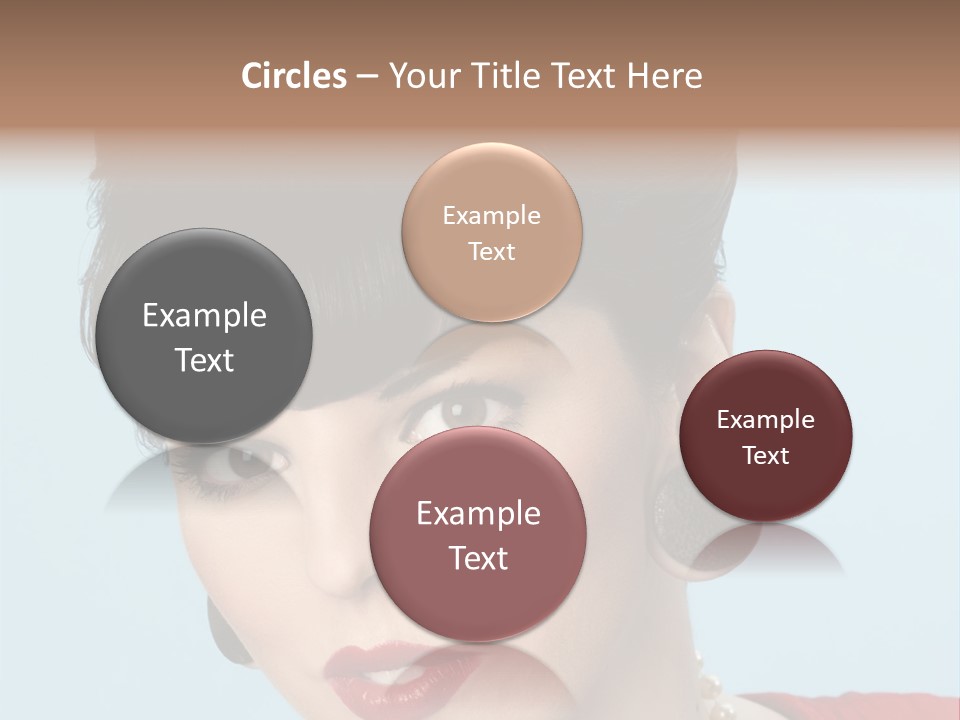 Necklace Head Brunette PowerPoint Template