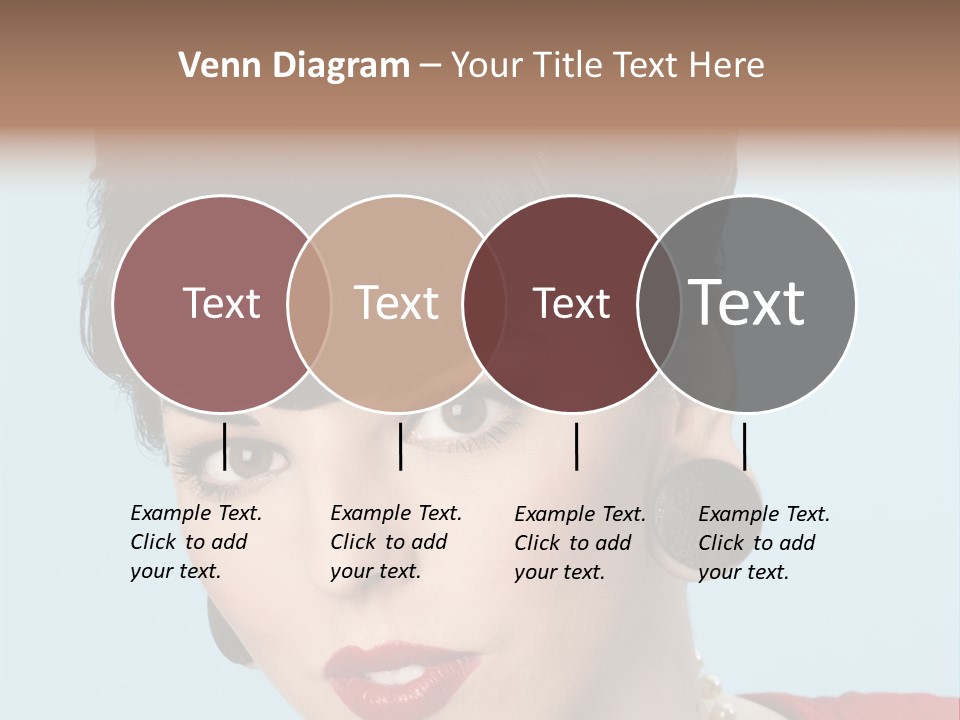 Necklace Head Brunette PowerPoint Template