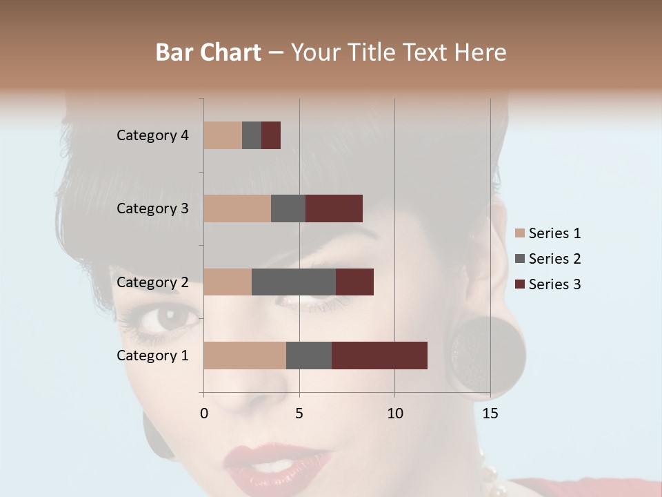 Necklace Head Brunette PowerPoint Template