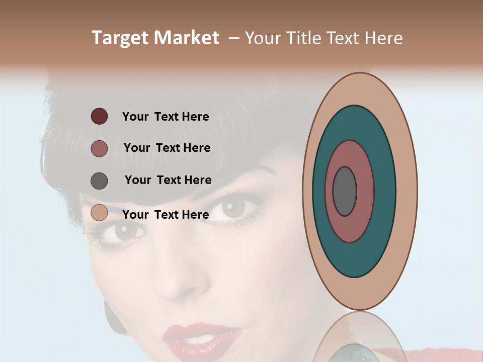 Necklace Head Brunette PowerPoint Template