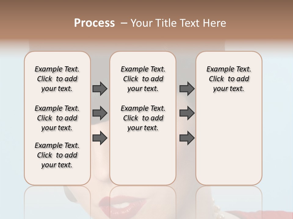 Necklace Head Brunette PowerPoint Template