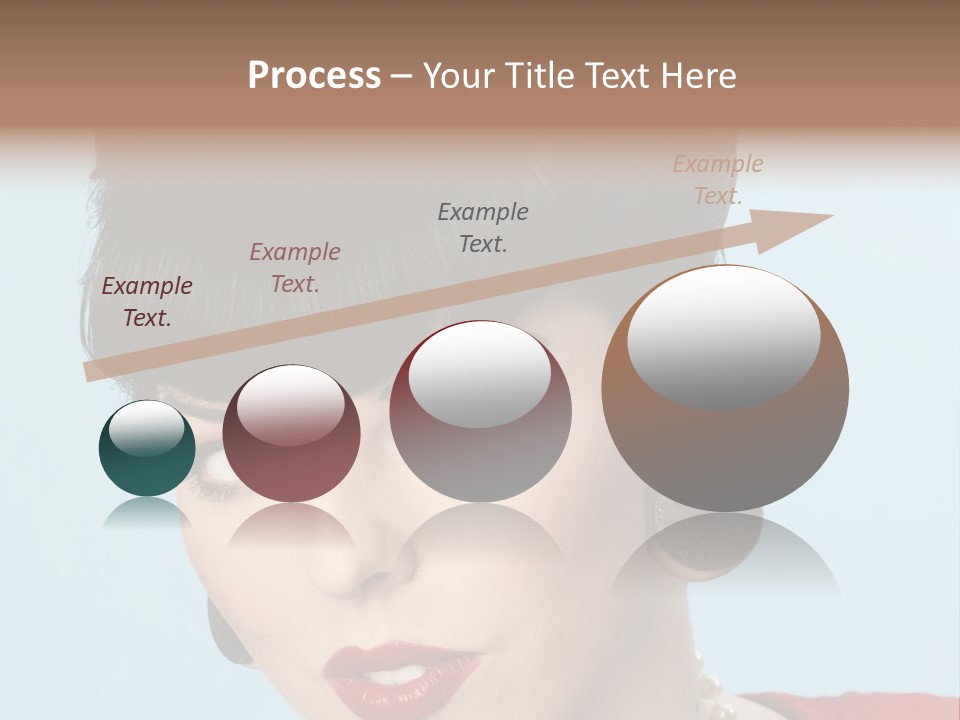 Necklace Head Brunette PowerPoint Template