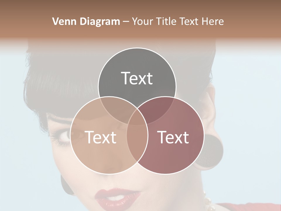 Necklace Head Brunette PowerPoint Template