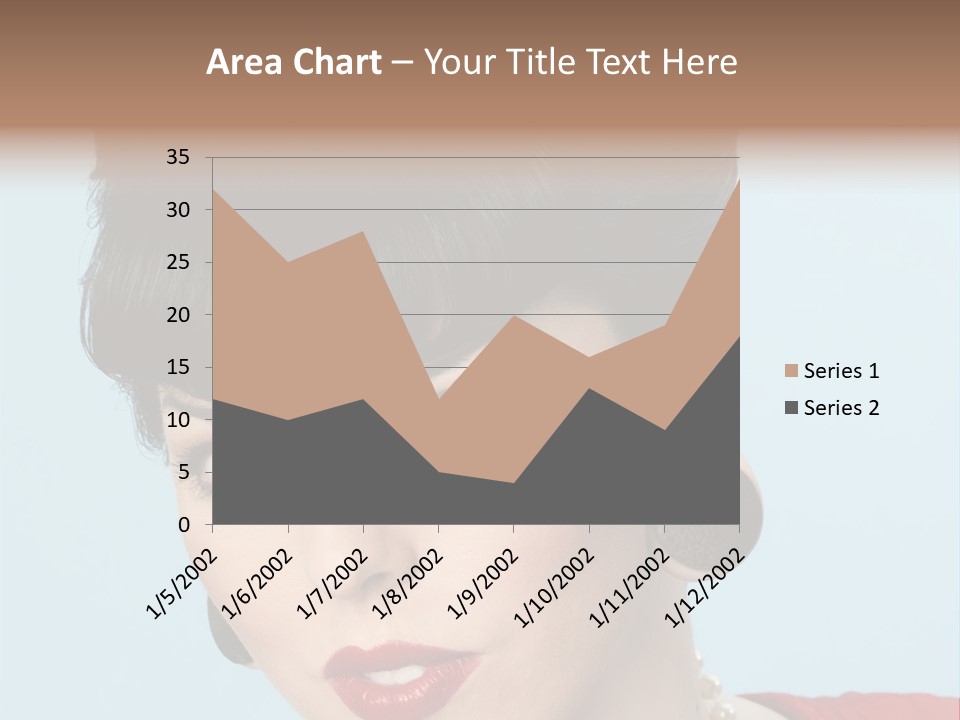 Necklace Head Brunette PowerPoint Template