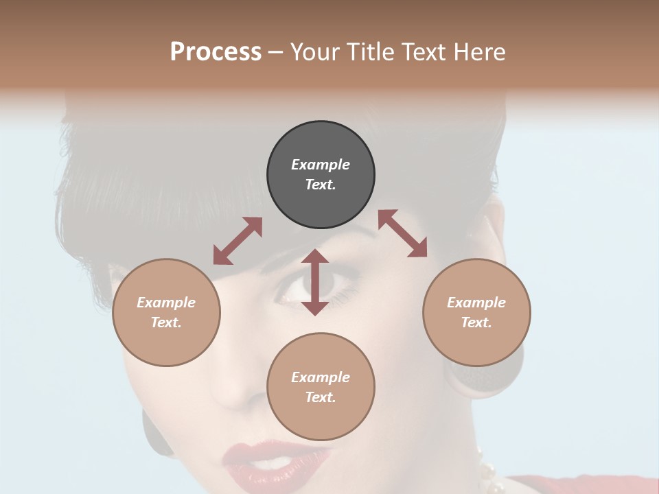 Necklace Head Brunette PowerPoint Template