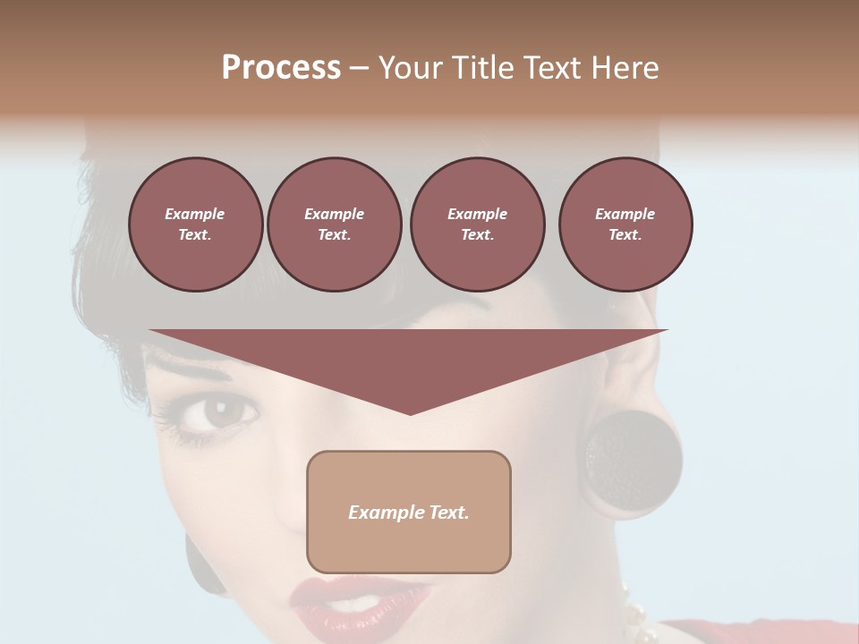 Necklace Head Brunette PowerPoint Template